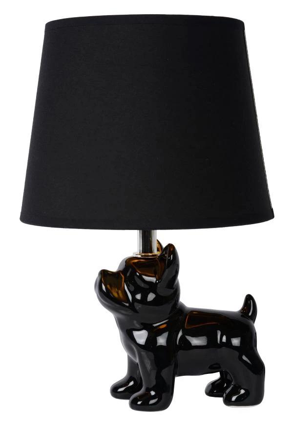 Lucide EXTRAVAGANZA SIR WINSTON - Lampe de table - 1xE14 - Noir - éteint